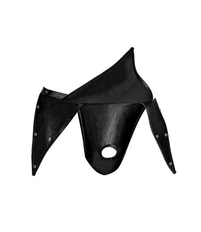 Male Power Eros Gladiator Kilt L/XL Black - Bold Fetish Style for Daring Men