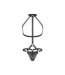 Male Power Fetish Gladiator Harnas Tanga Met Choker L/XL Zwart - Male Power