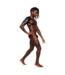 Male Power Aquarius Schwarzes Kunstleder-Harnisch mit Gladiator-Schulterprotektor