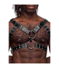 Male Power Twins Black Leather Harness - Adjustable Double Straps & Edgy Style