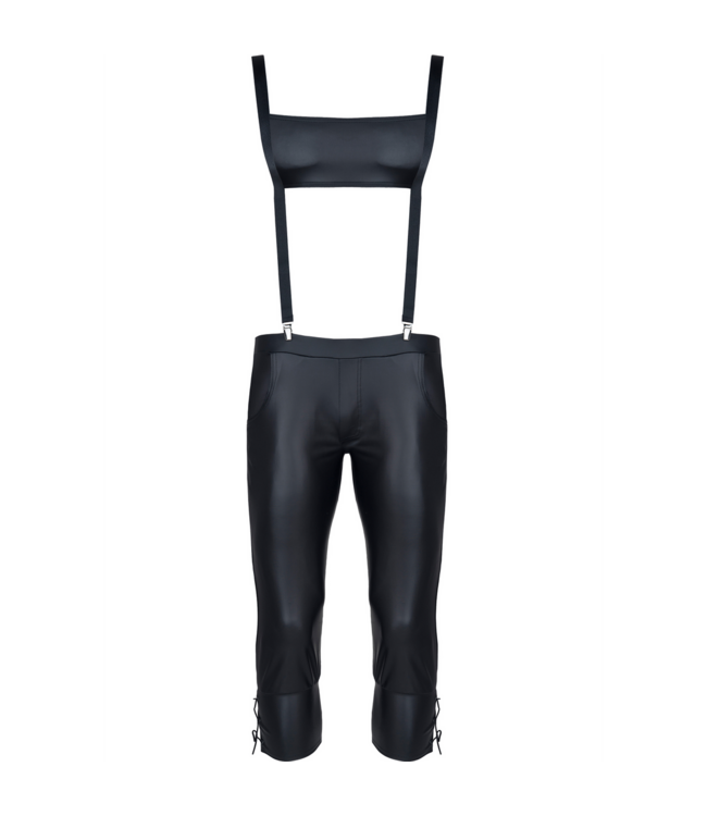 Regnes Fetish Planet XXL 3/4 Herrenhose im bayerischen Stil mit abnehmbarer Rückseite