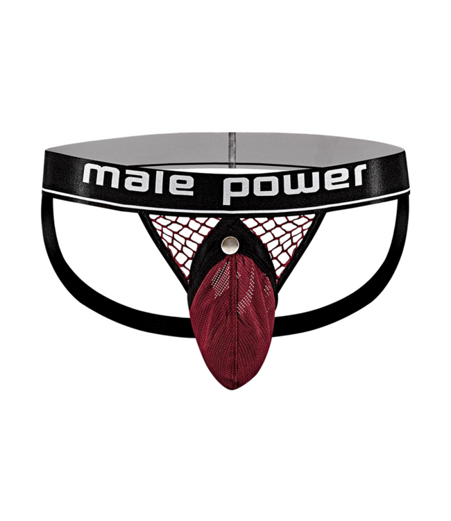 Male Power Bordeaux Cock Ring Jock S/M - Stylish Luxury for Men by Male Power