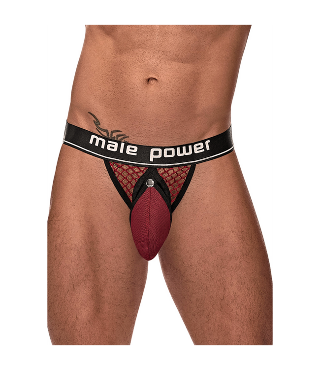 Male Power Bordeaux Cock Ring Jock S/M - Stylish Luxury for Men by Male Power