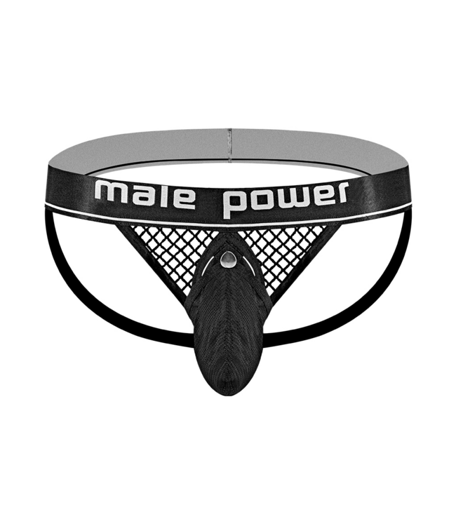 Male Power Stylischer Cockring Jock S/M Schwarz – Komfortabel & Sexy von Male Power