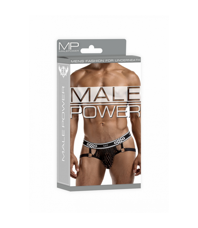 Male Power S/M Black Peep Show Jockstrap by Male Power - Comfort & Style