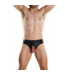 Male Power Prolong Jock L Zwart | Gedurfde Rugloze Bikini met Dubbele Openingen