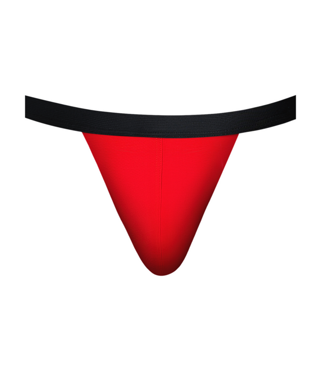 Male Power Ultrazacht Male Power Hot Mesh Jock S/M Rood/Zwart | Sexy Comfort voor Mannen