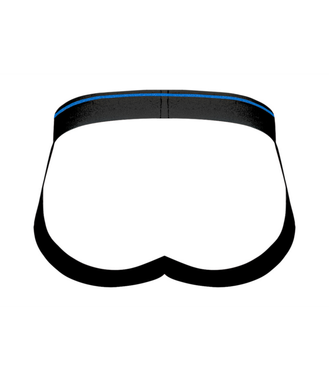 Male Power Retro Sport Panel Jock for Men | Black/Blue, Stylish & Comfortable
