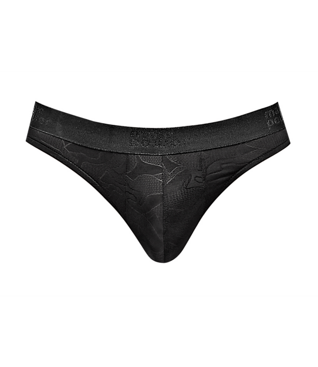 Male Power Moonshine Black Jock Brief - Stylish Comfort with Rear Exposure
