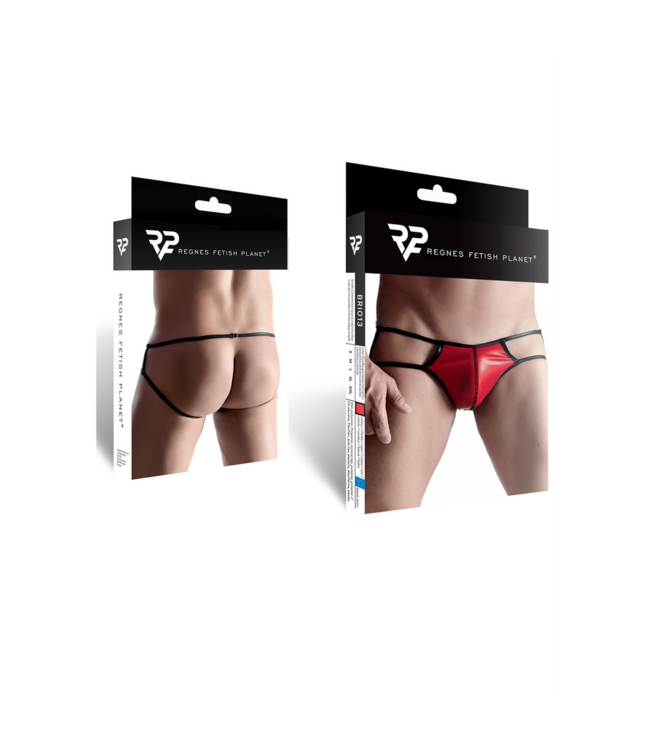 Regnes Fetish Planet Stijlvolle Wetlook Jock voor Heren - Krachtige Look & Perfecte Ondersteuning