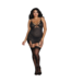 Dreamgirl Eleganter Strumpfhalter-Slip aus Power Mesh mit Golddetails und String