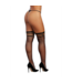 Dreamgirl Verleidelijke Strappy Fishnet Thigh High Diamond in Zwart - One Size Sensatie