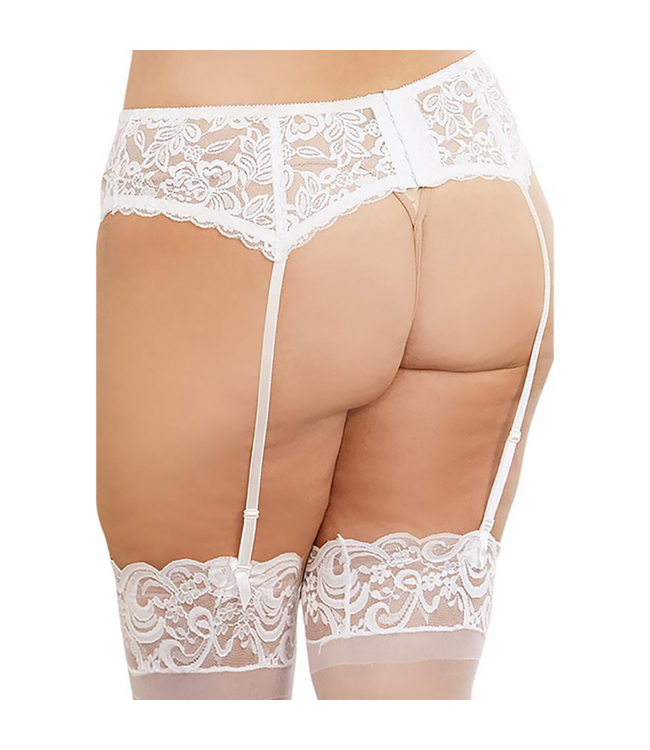 Dreamgirl Diamond Black Lace Garter Belt | Elegant Sexy Lingerie by Dreamgirl