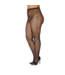 Dreamgirl Stijlvolle Visnet Pantyhoes met Strass en Jacquard Zijdetail - Plus Size