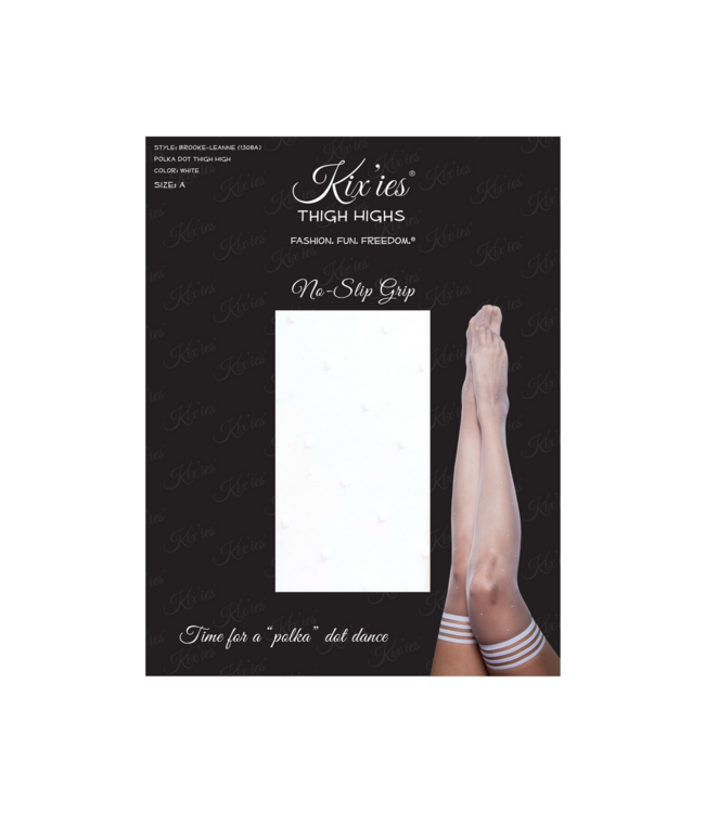 Kix'ies Flirty Flashback: Transparante Polka Dot Thigh Highs voor Elke Look