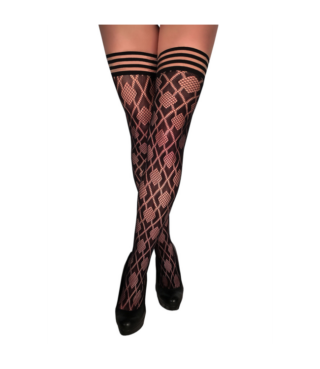 Kix'ies Kix'Ies Diamant Kniehoog Panty C Zwart – Comfortabel en Stijlvol Draagplezier