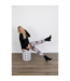 Kix'ies Trendy Kix'ies Tie-Dye Dijhoge Kousen in Zwart-Wit-Bruin voor Elke Maat