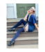 Kix'ies Stijlvolle Marineblauwe Kix'ies Thigh High Kousen met Antislip Grip