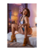 Kix'ies Chocolade Kix'Ies Thigh High Kousen met Anti-Slip | Retro Charme voor Elke Maat