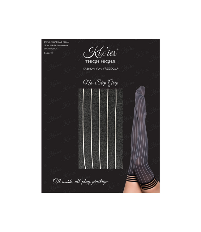Kix'ies Stijlvolle Annabelle Kousen D Grijs | Comfort met Antislip en Perfecte Pasvorm