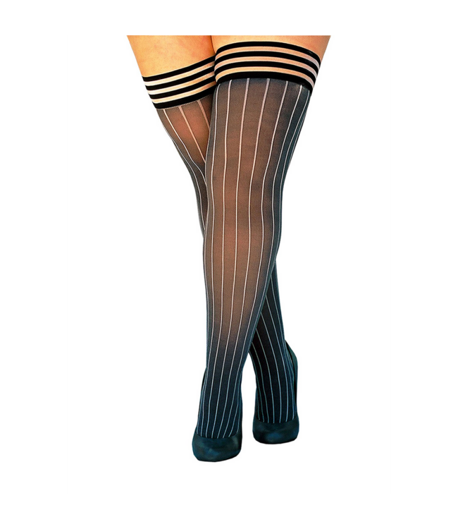 Kix'ies Elegante Annabelle Thigh-Highs in Grijs | Perfecte Pasvorm & Comfort