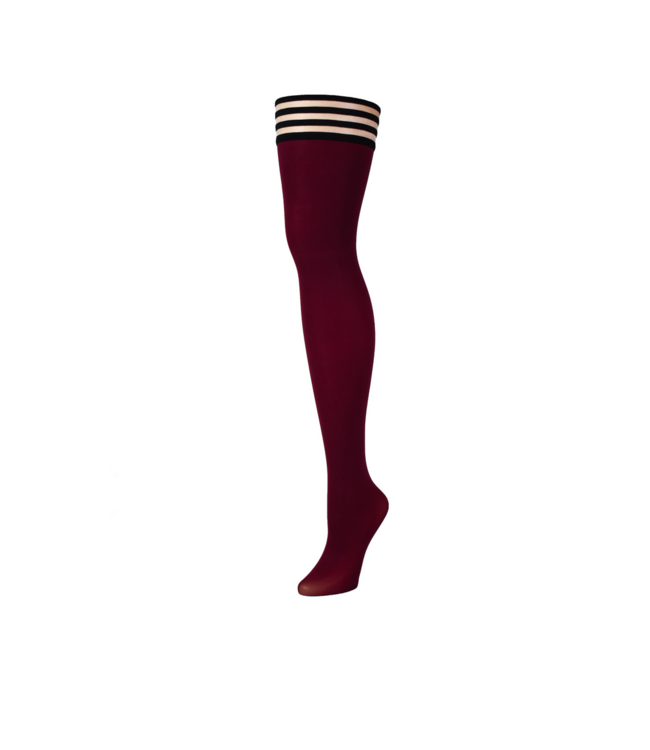 Kix'ies Kix'ies Cabernet Dijhoge Panty's | Stijlvol en Comfortabel met Antislip-Grip