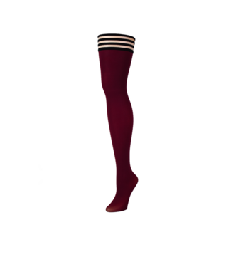 Kix'ies Kix'ies Cabernet Ondoorzichtige Dijhoge Panty's - Stijl en Comfort Voor Elk Lichaam
