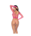 Mapalé Trendy Neon Roze 2-in-1 Hekwerk Top & Kousen – Comfortabel en Uniek