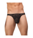 Male Power Bong Thong L/XL Schwarz – Bequemer Spitzen-String für Männer