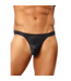 Male Power Satin Spandex Bong Thong S/M Zwart - Elegante Comfort voor Heren