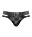 Male Power Schwarzer Cutout Thong S/M – Sexy Schachbrettmuster von Male Power