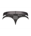 Male Power Checkered Cutout Thong S/M Black - Male Power Stylish Comfort