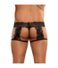 Male Power Scandal-Lace Jarretelshort met Mesh en Brede Kant – Sexy Comfort voor Jou