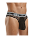 Male Power Peep Show Low Rise String S/M Zwart | Luxe Ondergoed voor Stijlvolle Mannen