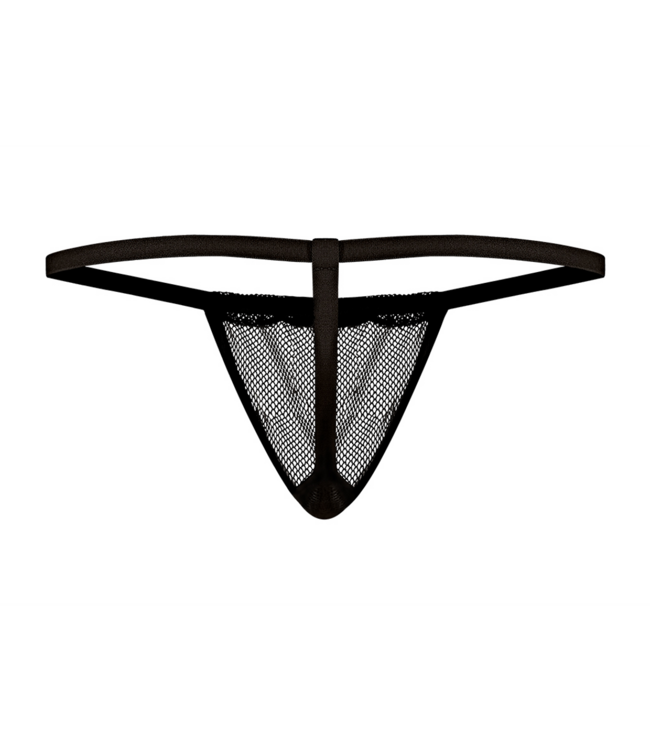 Male Power Male Power Stretch Net Pose Briefs - One Size Black G-String
