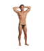 Male Power Comfortable Black Posing Strap | Nylon Spandex G-String for Male Power