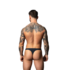 Male Power Ultrazachte Hot Mesh Bong Thong voor Mannen - Comfortabel & Sexy Rood/Zwart