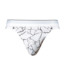 Male Power Soo Cumfy L/XL White Marble Men's Thong - Ultra-Soft Comfort Fit