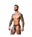 Male Power Soepele Herenstring met Marmerprint - De Soo Cumfy Thong van Male Power