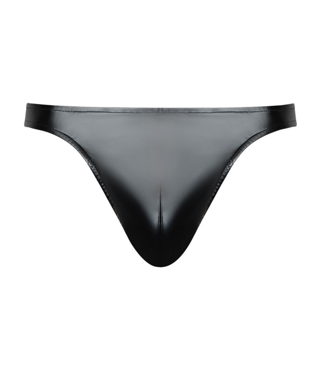 Male Power Wetlook T-back Herenstring L/XL Zwart – Comfortabel en Gedurfd Design