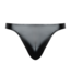 Male Power Wetlook-Bong-Thong L/XL Schwarz – Bequemer, glänzender Herren-String