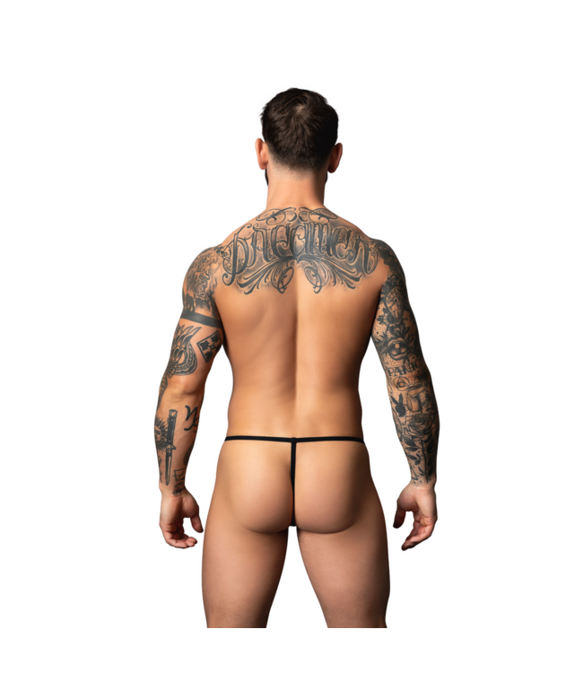Male Power Liquid Onyx 2.0 Wetlook G-String Zwart - Comfortabel & Gedurfd voor Mannen