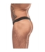 Male Power Grip Rip Rip Off L/XL Thong - Stylish Black with Removable Pouch