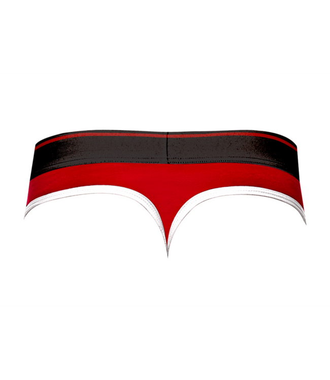 Male Power Retro Sports Panel Thong S/M Black/Red by Male Power - Comfort & Style