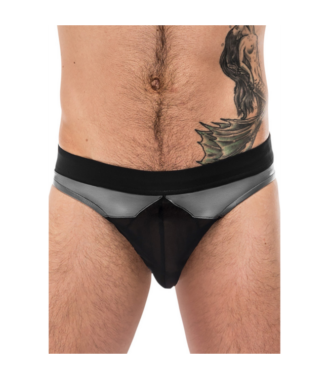 Male Power Iron Clad Thong S/M – Superdun, Ademend & Trendy in Stijlvol Grijs