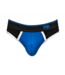 Male Power Retro Sport Panel Thong L/XL Black/Blue - Stylish Male Power Gear