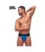 Male Power Retro Sport String L/Xl Zwart/Blauw - Stijlvol en Comfortabel van Male Power