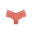 Allure Candy Apple Lace Crotchless Booty Shorts - One Size Red Elegance