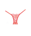 Allure Verführerische Spitzenstrumpfhose mit offenem Schritt in Rot