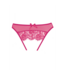 Allure Verleidelijke Doorschemerige Slip met Wimperskant en Strikje - One Size